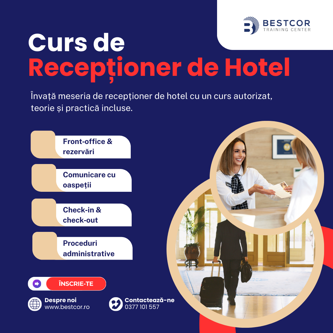 Curs Acreditat de Receptioner de Hotel
