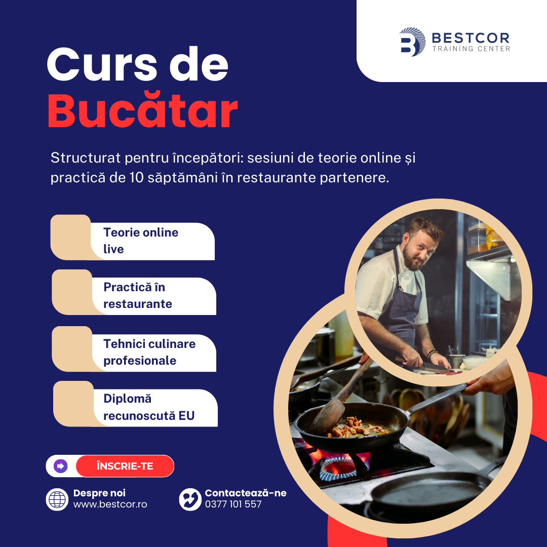 Curs Acreditat de Bucatar