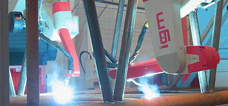 Roboti industriali de sudare