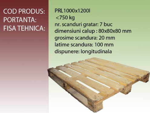 Paleti reconditionati longitudinali