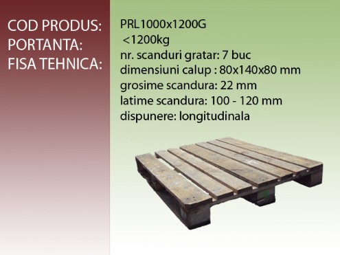 Paleti reconditionati longitudinali