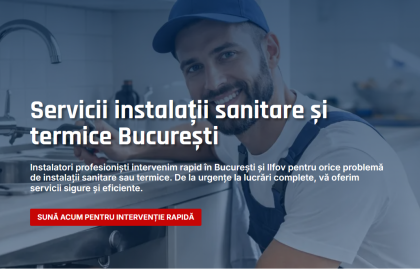 Serviciu complet de instalații pentru locuințe din București