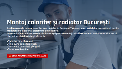 Firmă instalator pentru montaj radiatoare și calorifere și adaptări instalație