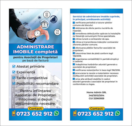 Administrare Imobile - sector 1 (Bucurestii Noi, Damaroaia, Domenii, Dorobanti etc)