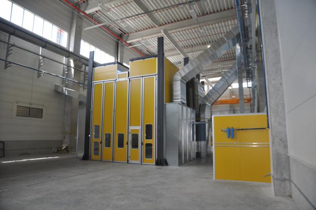 Cabine vopsire-uscare industriale