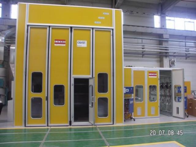 Cabine vopsire-uscare industriale