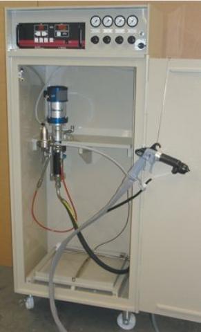 Echipamente de aplicare a vopselei lichide în câmp electrostatic