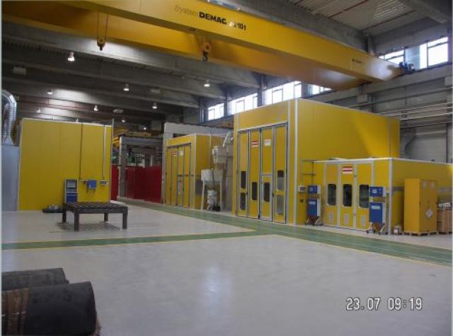 Cabine vopsire-uscare industriale