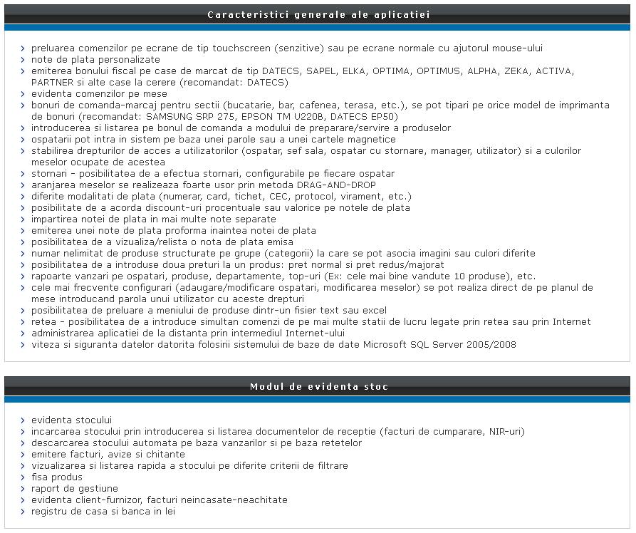 Program management horeca