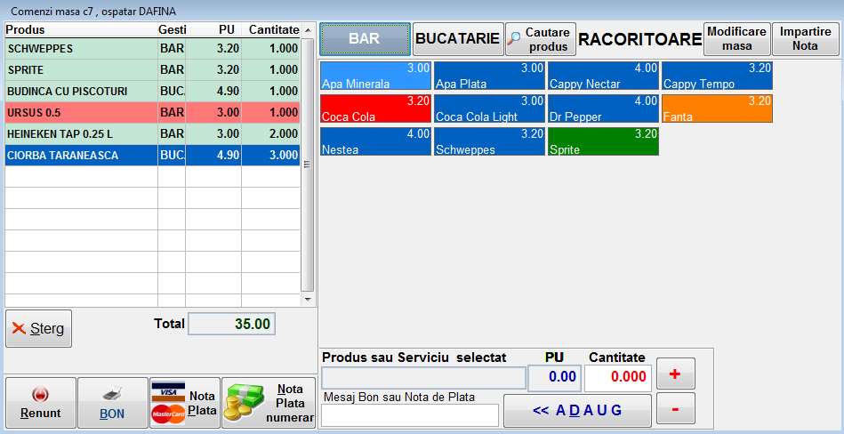 Program management horeca
