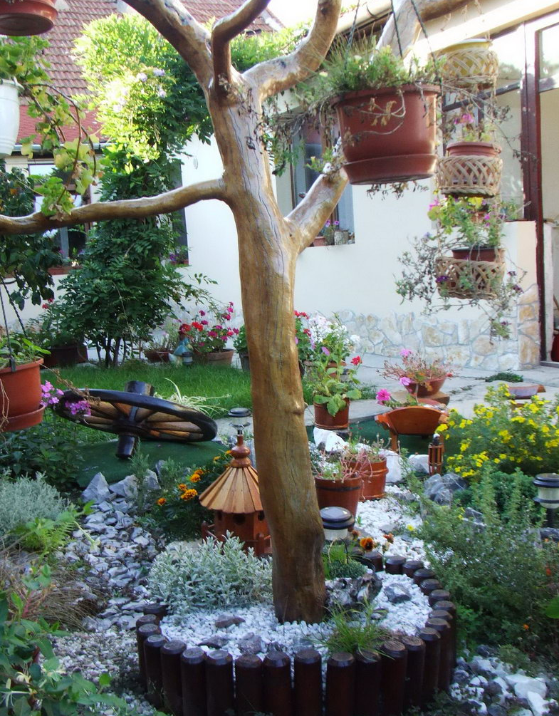 Elemente decorative lemn pentru gradina