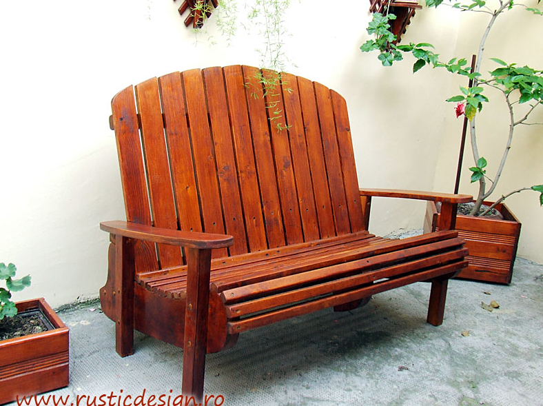Mobilier modern lemn gradina