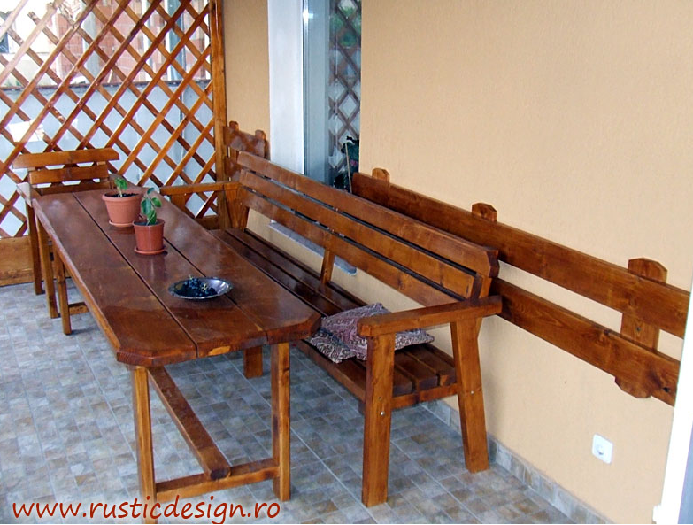 Mobilier modern lemn gradina