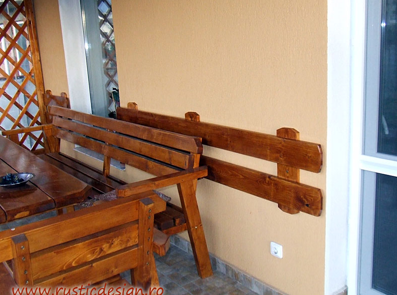 Mobilier modern lemn gradina