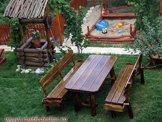 Mobilier rustic de gradina