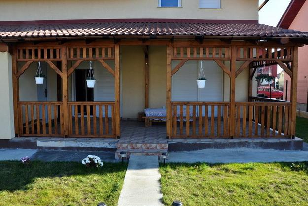 Terasa din lemn acoperita