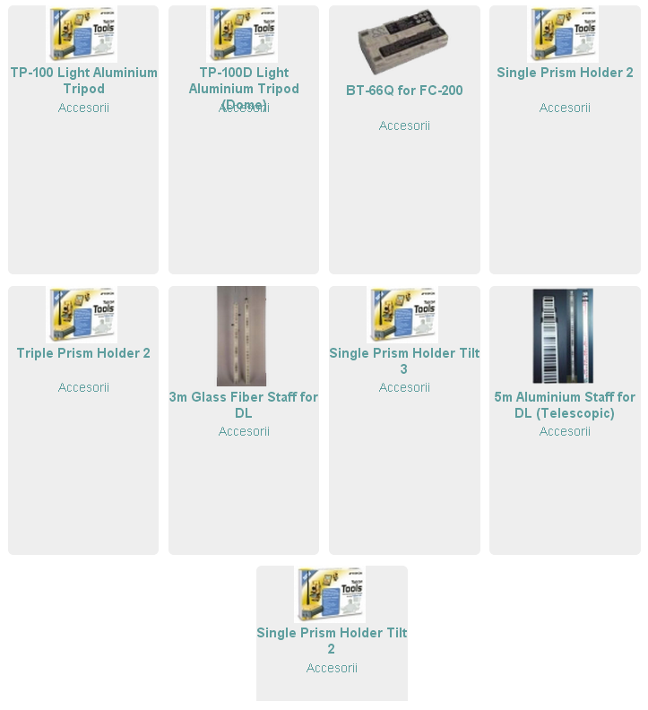 Accesorii echipamente topografice