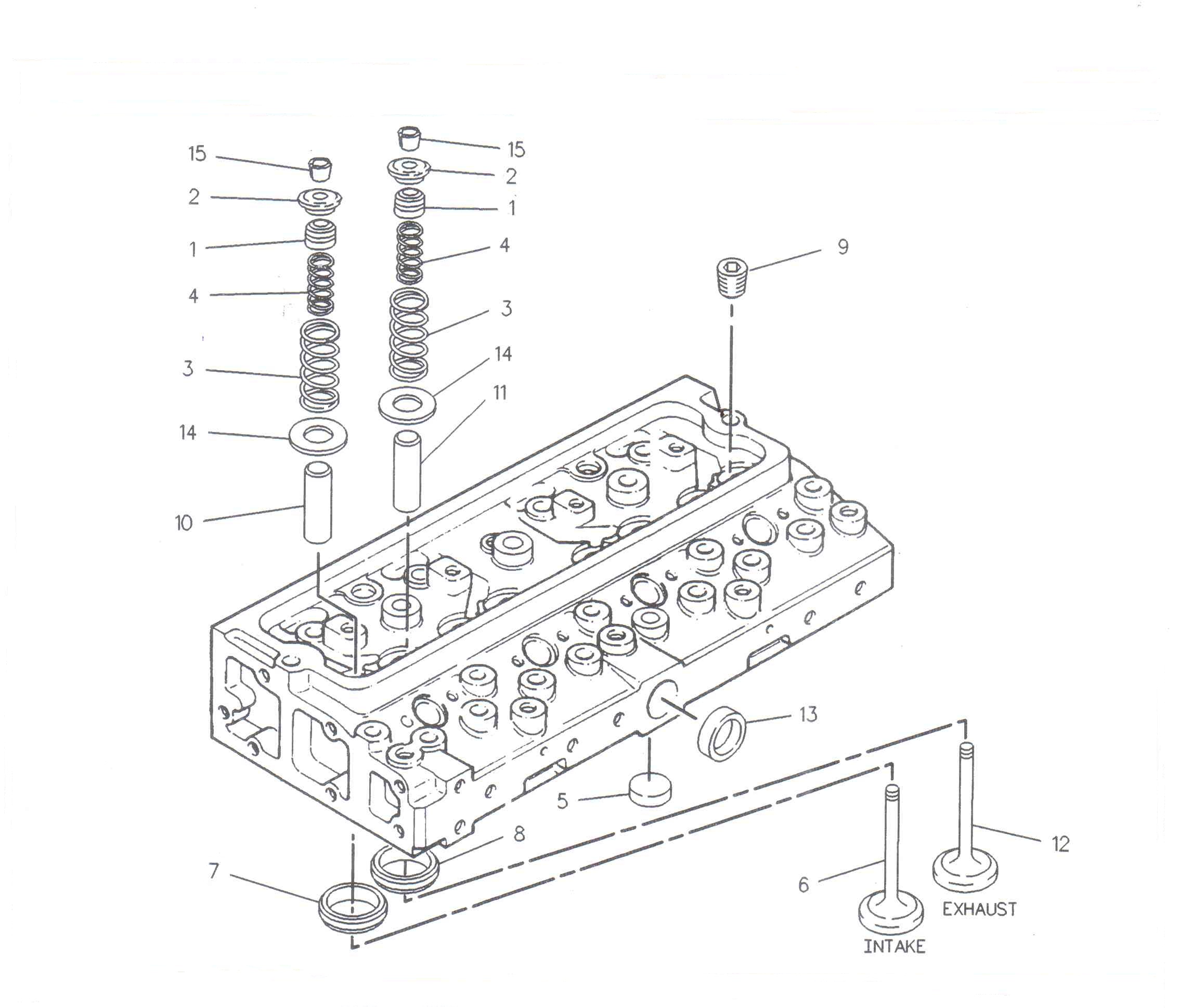 Garnitura chiulasa motor utilaje New Holland