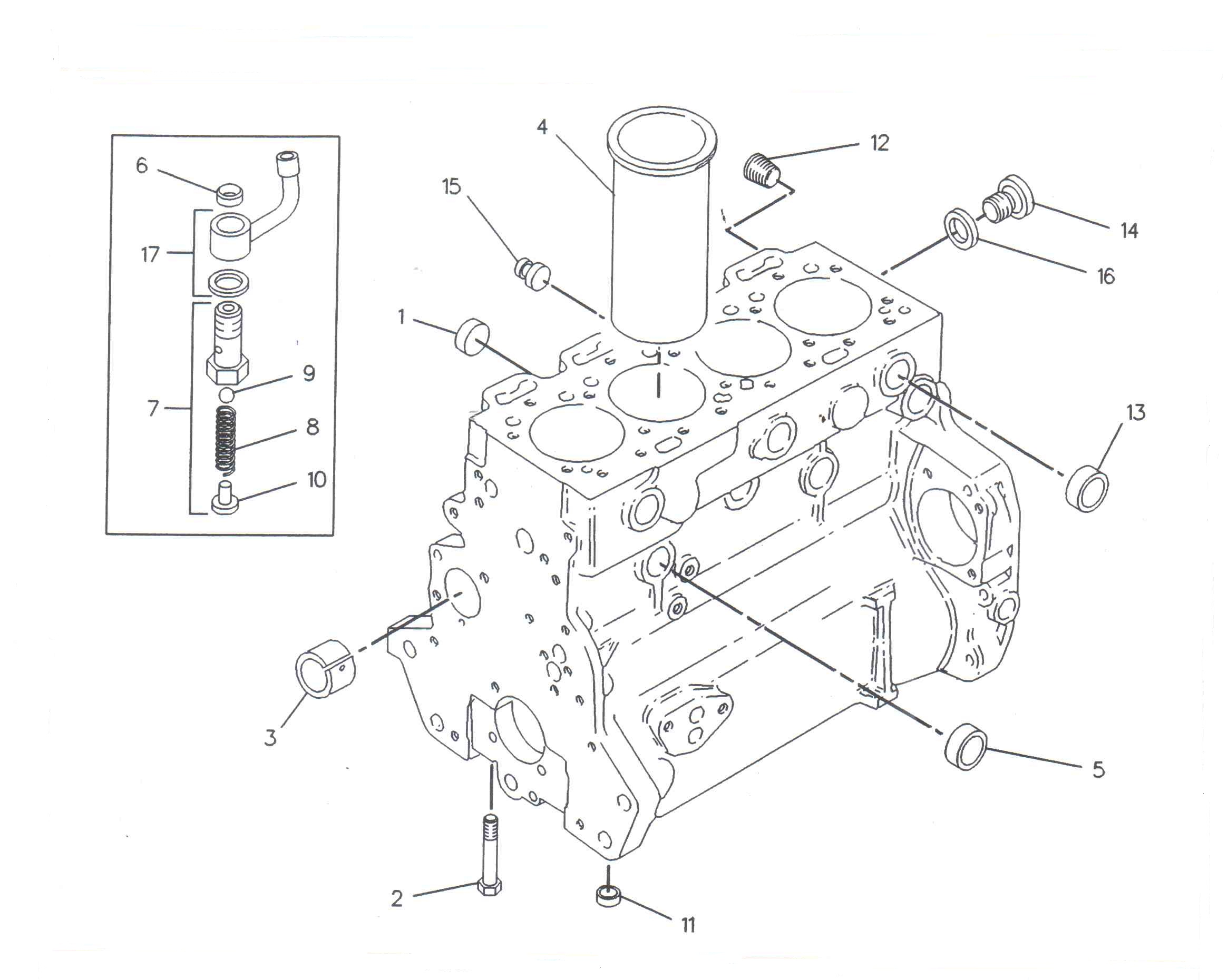 Piston motor utilaje New Holland