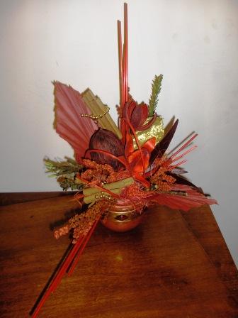 Aranjamente ikebana din flori uscate